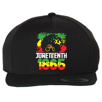 Juneteenth Is My Independence Day Black Wo Black Pride Wool Snapback Cap