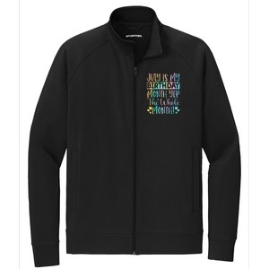 July Is My Birthday Yes The Whole Month Tie Die Stretch Full-Zip Cadet Jacket