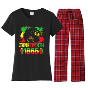 Juneteenth Is My Independence Day Black Women Black Pride Women's Flannel Pajama Set