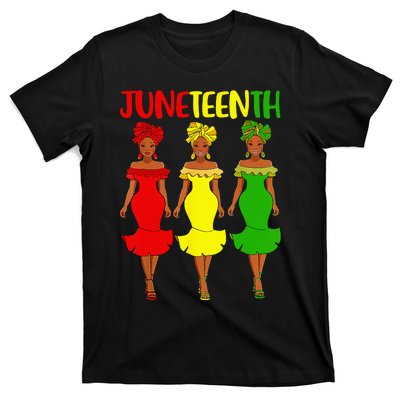 Juneteenth Is My Independence Day Afro Melanin Black T-Shirt