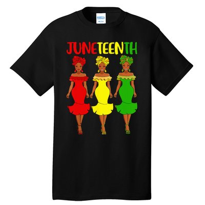 Juneteenth Is My Independence Day Afro Melanin Black Tall T-Shirt