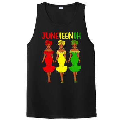 Juneteenth Is My Independence Day Afro Melanin Black PosiCharge Competitor Tank