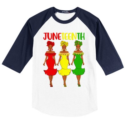 Juneteenth Is My Independence Day Afro Melanin Black Baseball Sleeve Shirt