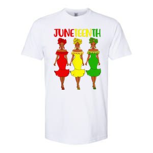 Juneteenth Is My Independence Day Afro Melanin Black Softstyle CVC T-Shirt