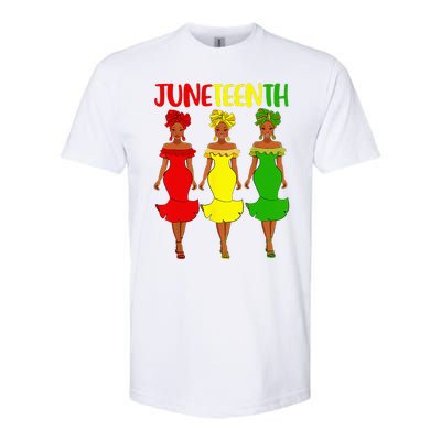 Juneteenth Is My Independence Day Afro Melanin Black Softstyle CVC T-Shirt