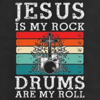 Jesus Is My Rock Drums Are My Roll Christian Drummer Beanie