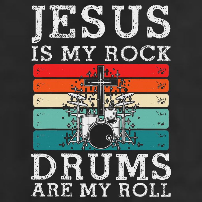 Jesus Is My Rock Drums Are My Roll Christian Drummer Beanie