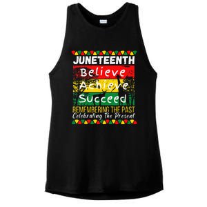 Juneteenth Is My Independence Day Black Pride Melanin Ladies PosiCharge Tri-Blend Wicking Tank