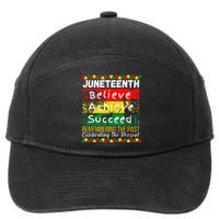 Juneteenth Is My Independence Day Black Pride Melanin 7-Panel Snapback Hat