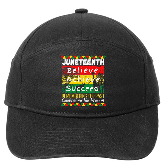 Juneteenth Is My Independence Day Black Pride Melanin 7-Panel Snapback Hat