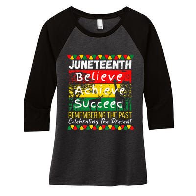 Juneteenth Is My Independence Day Black Pride Melanin Women's Tri-Blend 3/4-Sleeve Raglan Shirt