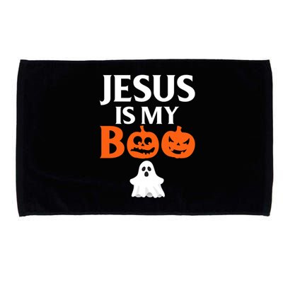 Jesus Is My Boo Cute Halloween Design For Christians Cool Gift Microfiber Hand Towel