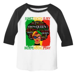 Juneteenth Is My Independence Melanin Black History African Gift Toddler Fine Jersey T-Shirt