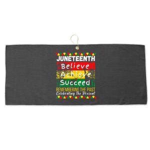 Juneteenth Is My Independence Day Black Pride Melanin Large Microfiber Waffle Golf Towel