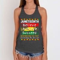 Juneteenth Is My Independence Day Black Pride Melanin Women's Knotted Racerback Tank