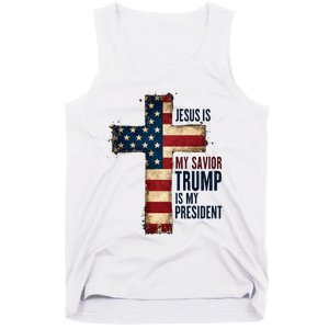 Jesus Is My Savior Trump Is My President Trump 2024 Maga Tank Top