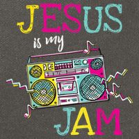 Jesus Is My Jam Christian Faith Religion Music Lover Cotton Canvas Backpack