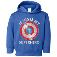 Jesus Is My SuperHero Christian Jesus Lovers Gift Toddler Hoodie