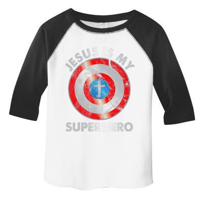 Jesus Is My SuperHero Christian Jesus Lovers Gift Toddler Fine Jersey T-Shirt