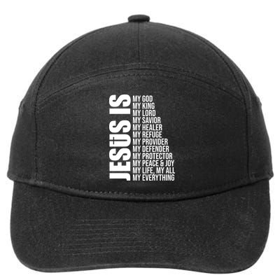 Jesus Is My Everything 7-Panel Snapback Hat