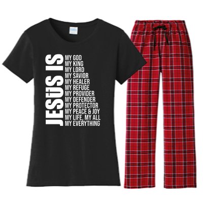 Jesus Is My Everything Women's Flannel Pajama Set