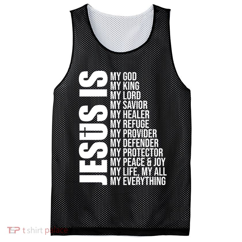 Jesus Is My Everything Mesh Reversible Basketball Jersey Tank