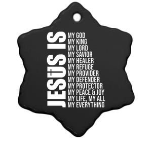 Jesus Is My Everything Ceramic Star Ornament