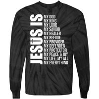 Jesus Is My Everything Tie-Dye Long Sleeve Shirt