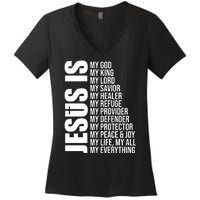 Jesus Is My Everything Women's V-Neck T-Shirt