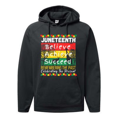 Juneteenth Is My Independence Day Black Pride Melanin Performance Fleece Hoodie