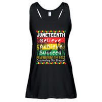 Juneteenth Is My Independence Day Black Pride Melanin Ladies Essential Flowy Tank