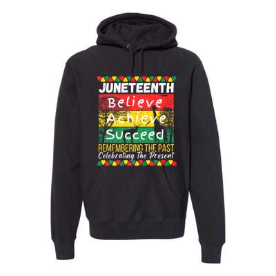 Juneteenth Is My Independence Day Black Pride Melanin Premium Hoodie