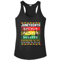 Juneteenth Is My Independence Day Black Pride Melanin Ladies PosiCharge Competitor Racerback Tank