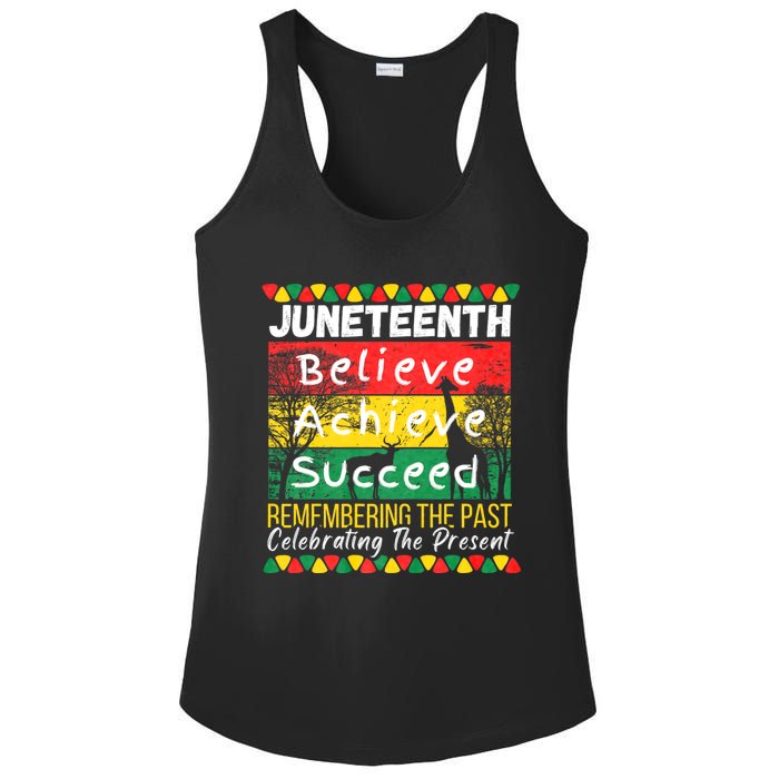 Juneteenth Is My Independence Day Black Pride Melanin Ladies PosiCharge Competitor Racerback Tank