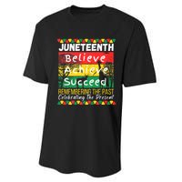 Juneteenth Is My Independence Day Black Pride Melanin Performance Sprint T-Shirt