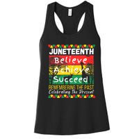 Juneteenth Is My Independence Day Black Pride Melanin Women's Racerback Tank