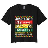 Juneteenth Is My Independence Day Black Pride Melanin Women's Crop Top Tee