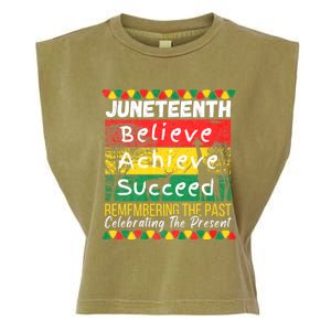 Juneteenth Is My Independence Day Black Pride Melanin Garment-Dyed Women's Muscle Tee