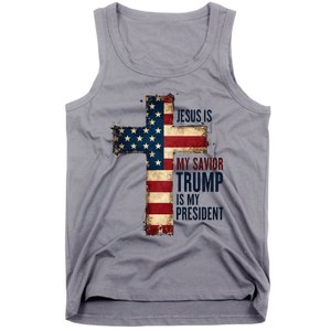 Jesus Is My Savior Trump Is My President Trump 2024 Maga Tank Top