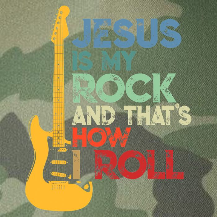 Jesus Is My Rock And That Is How I Roll Christian Legacy Tie Dye Trucker Hat