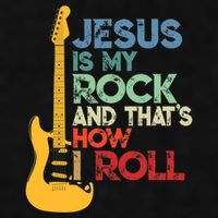 Jesus Is My Rock And That Is How I Roll Christian Ladies PosiCharge Tri-Blend Wicking Tank