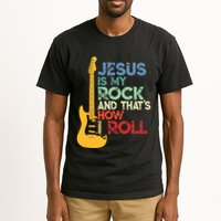 Jesus Is My Rock And That Is How I Roll Christian Tall T-Shirt