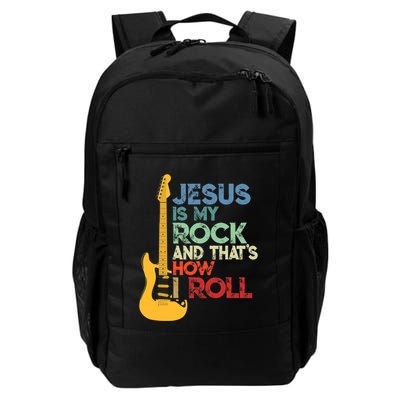 Jesus Is My Rock And That Is How I Roll Christian Backpack