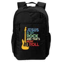 Jesus Is My Rock And That Is How I Roll Christian Backpack