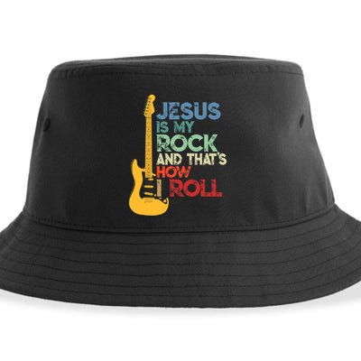 Jesus Is My Rock And That Is How I Roll Christian Sustainable Bucket Hat