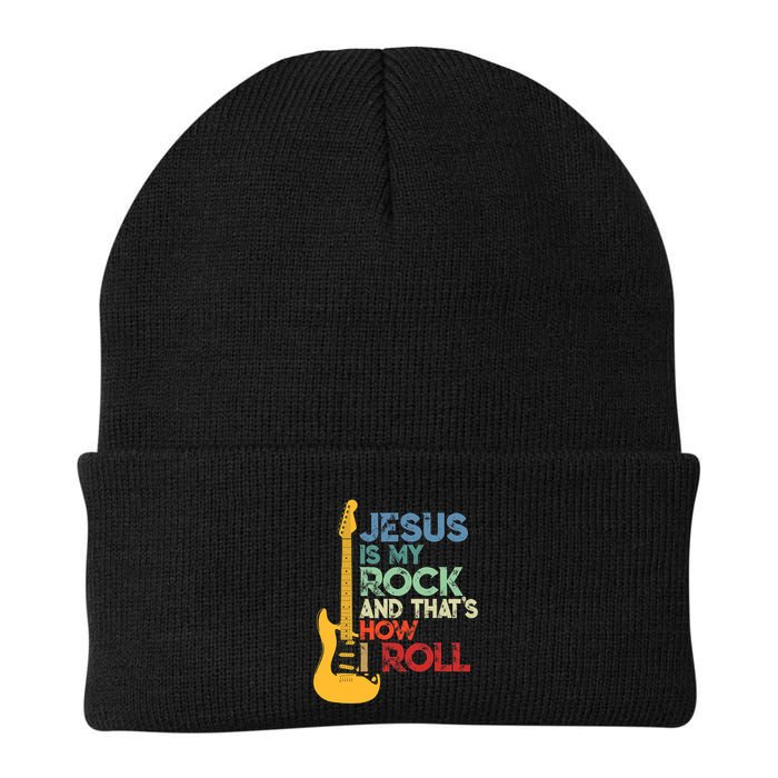 Jesus Is My Rock And That Is How I Roll Christian Beanie