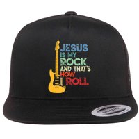 Jesus Is My Rock And That Is How I Roll Christian Flatbill Hat