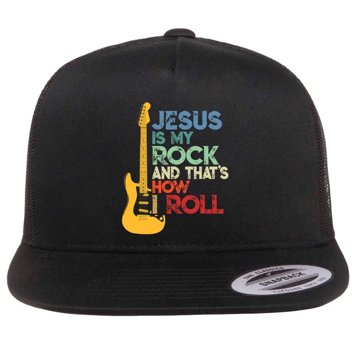 Jesus Is My Rock And That Is How I Roll Christian Flatbill Hat