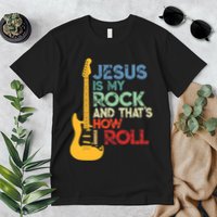 Jesus Is My Rock And That Is How I Roll Christian Premium T-Shirt