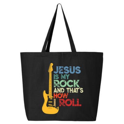 Jesus Is My Rock And That Is How I Roll Christian 25L Jumbo Tote